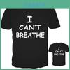 Stijlvol I Can't Breathe Bedrukt T-shirt Voor Mannen En Vrouwen In Zachte En Ademende Stof