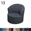 Swivel Barrel Chair Cover All-inclusive Accent Chair Cover Living Room Office Modern Simple Swivel Bucket Arm Chair Cover