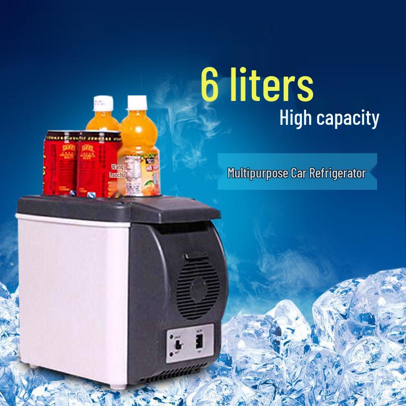 Portable 12V Mini Fridge: 6L Dual-Use Car & Home Cooler/Warmer