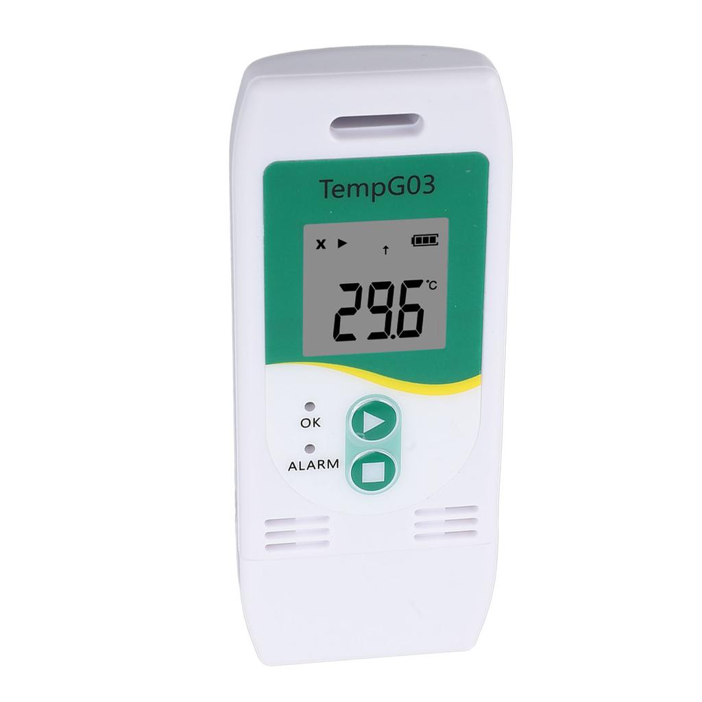 Temperature Humidity Logger with PDF CSV Report USB 32000 Points High Accuracy Over Temperature