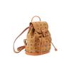 MCM Aren 24K Gold Plated Metal Accessories Letter Combination Print Coated Canvas And Spanish Calfskin Backpack Mini Unisex Backpack MWKDSTA02CO001