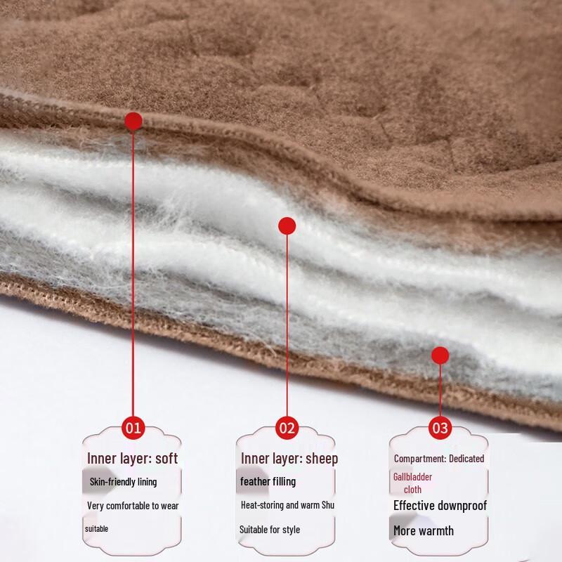 Langsha Women's High-Waist Thickened Wool Thermal Leggings