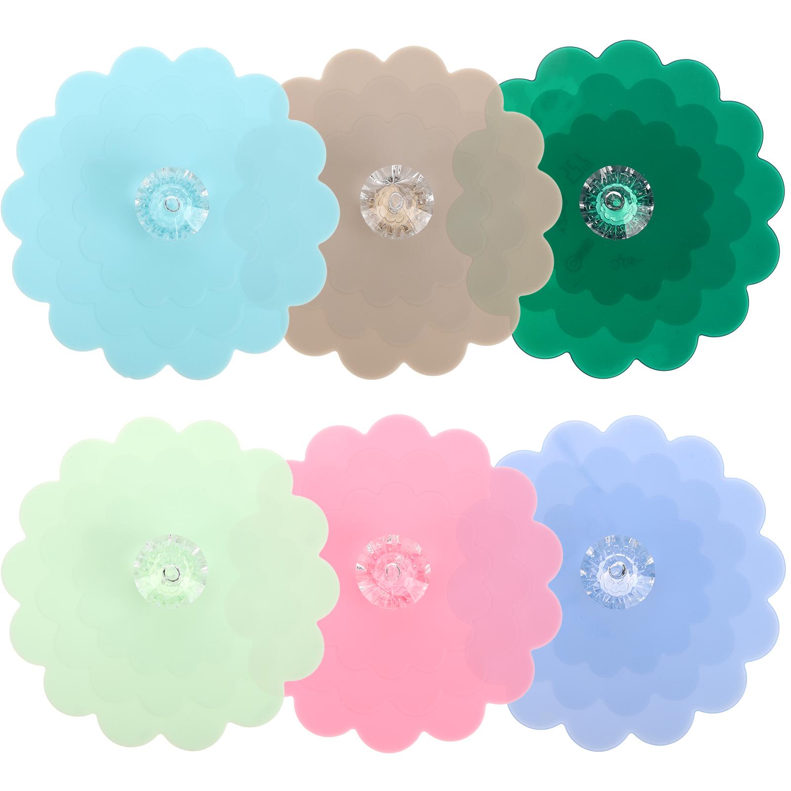 

6 шт. чехлы для стаканов кружевные силиконовые кофейные кружки с крышкой многоразовые защита от алкоголя