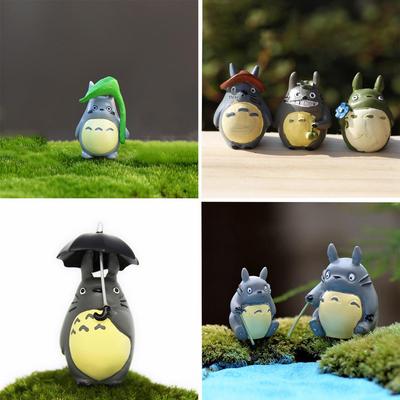 Moss Micro Landscape Decoration: Fishing Lotus Leaf, Umbrella, Kitten, & Station Sign Resin Ornament DIY Kit (Three Styles)