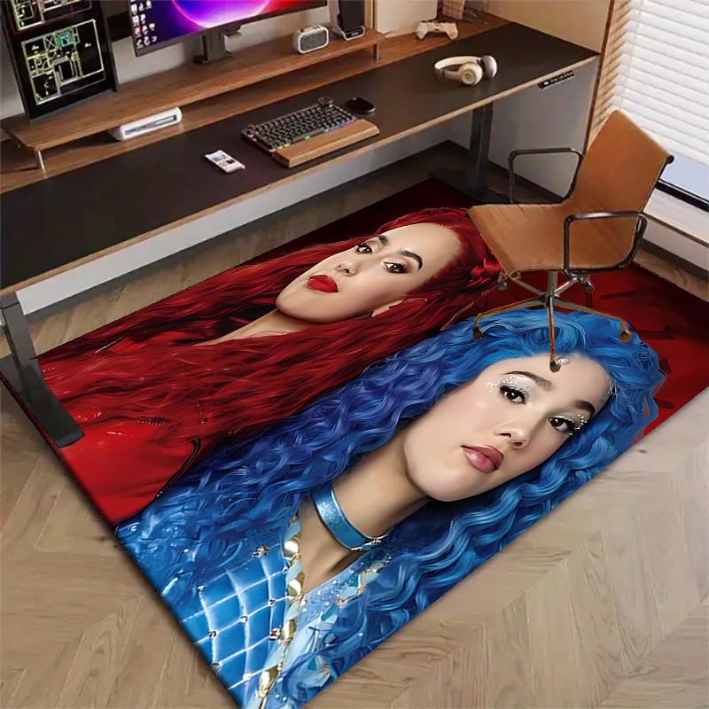 1pc Descendants The Rise of Red2 Design Printed Area Rug Carpet for Bedroom Living Room Home Decor Rugs Mat Non Slip Mat Rug for Bedside