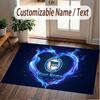 Custom Rug hertha bsc Pattern Print Name Text Soft Non‑Slip Floor Carpet for Home Indoor Decoration