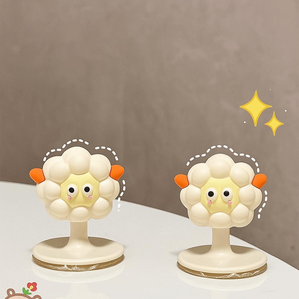 Easy Installation Cartoon Lamb Cabinet Handles No-Drill Drawer Knobs  Kids' Room Furniture