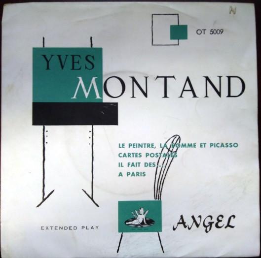 

7inch Record YVES MONTAND Le Peintre La Pomme Et Picasso OT5009 ANGEL Japan Pop Used
