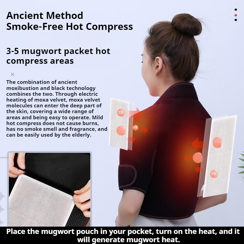 Carbon fiber heating shoulder neck, shoulder pain, hot compress, physiotherapy, shoulder pads, constant temperature heating, shoulder massager