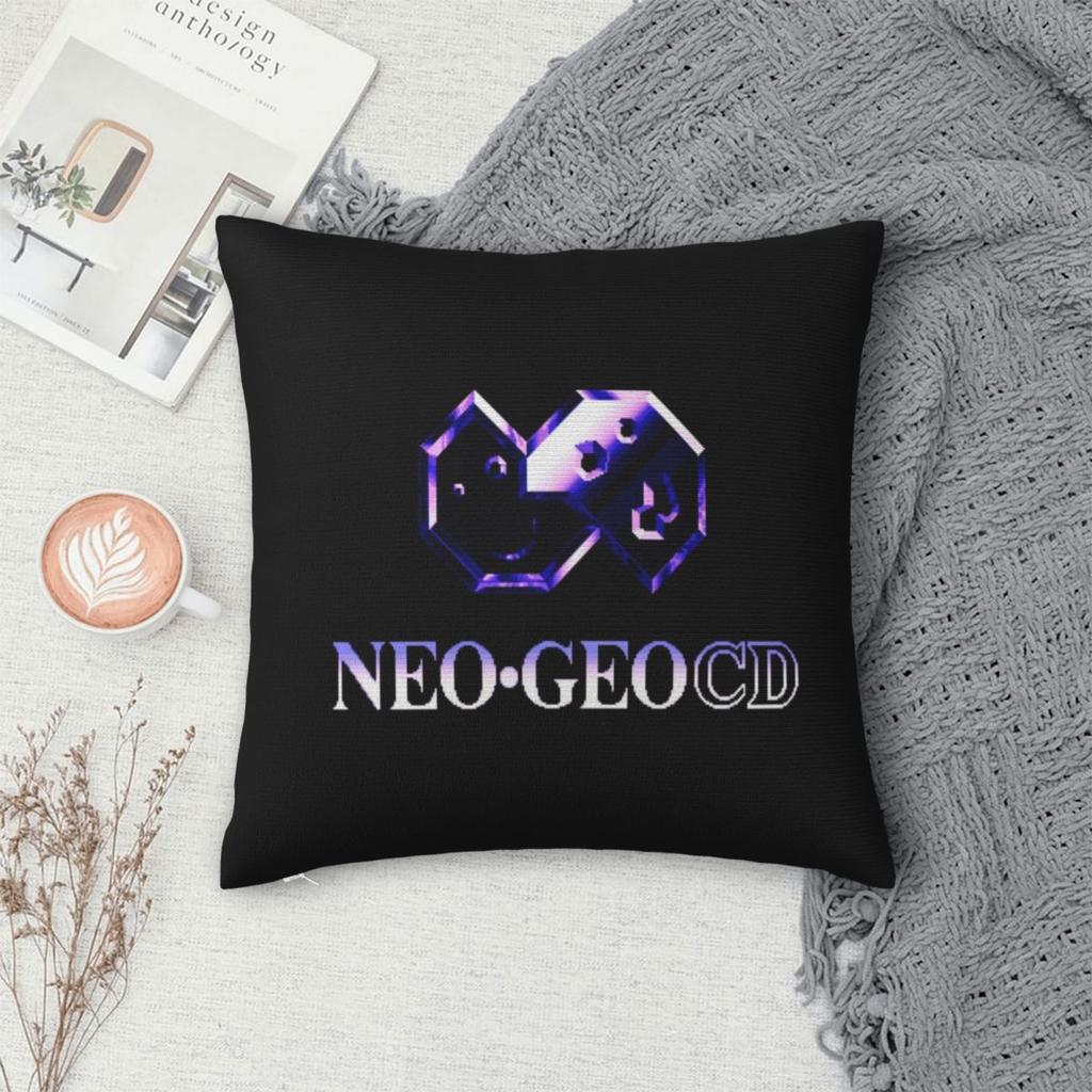 Neo Geo Logo Neogeo Arcade Game 10 Square Pillowcase Pillow Cover Cushion Throw Pillow for Home Bedroom Car