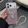 Luxury Diamond Bowknot iPhone Case with Lanyard for iPhone 11/12/13/16/17 Promax