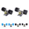 1 Pair Skateboard Trucks and Wheels PU Longboard 3.2 Inch Trucks Wheels Combo Set for Cruiser Alumin