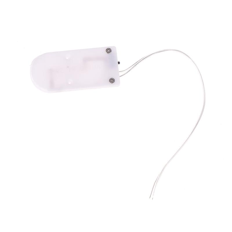 10Pcs For Cr2032 Button Coin Cell Battery Holder Case Cover With On-Off Switch+10/15Cm Leads Wire Battery Box Dual Slots