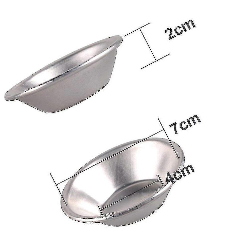 20pcs Anodized Aluminum Egg Tart Cupcake Cake Cookie Mold Pudding Mould Baking Tool--