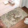 Norse Tree Of Life Printed Flannel Door Mat Viking Rune Design Soft Absorbent Rug For Home Decor Gift Idea