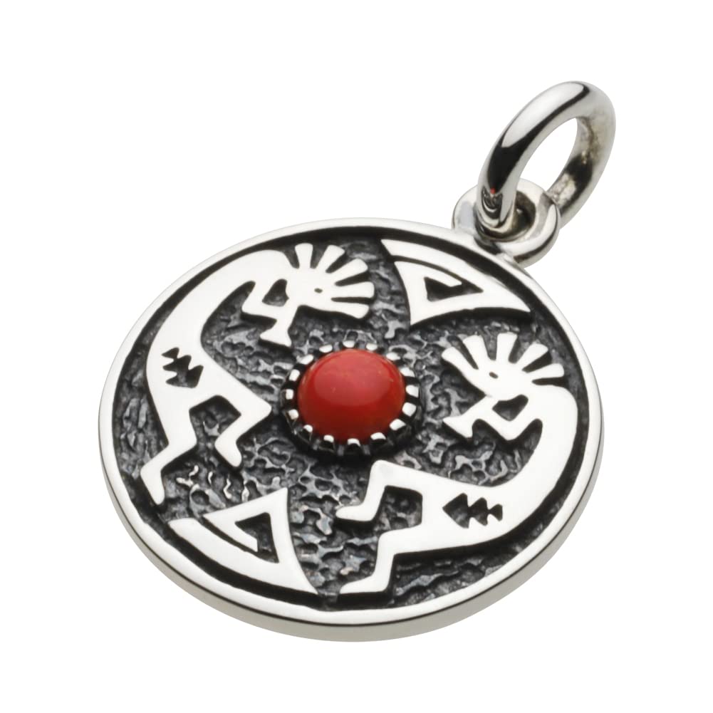 

Подвеска Kokopelli Red Coral Silver p0756 [Cenote] [925 Accessories]