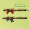 Festive Christmas Gift Cat Bow Tie Bell Collar Adjustable Soft Lucky Charm Pet Accessory For Kitten Holiday Party Costume Decor