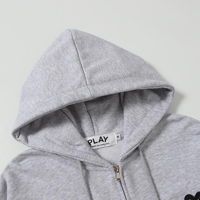 Rei Kawakubo Play Vyšívaná Láska Srdce Unisex Mikina Svetr, Podzimní/Zimní Kolekce