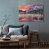 WCIC Art Prints Paintings Mountain And Water Color Landscape Reflection At Dusk Art Cloth Home Background Wall Decoration Painting Hanging Painting