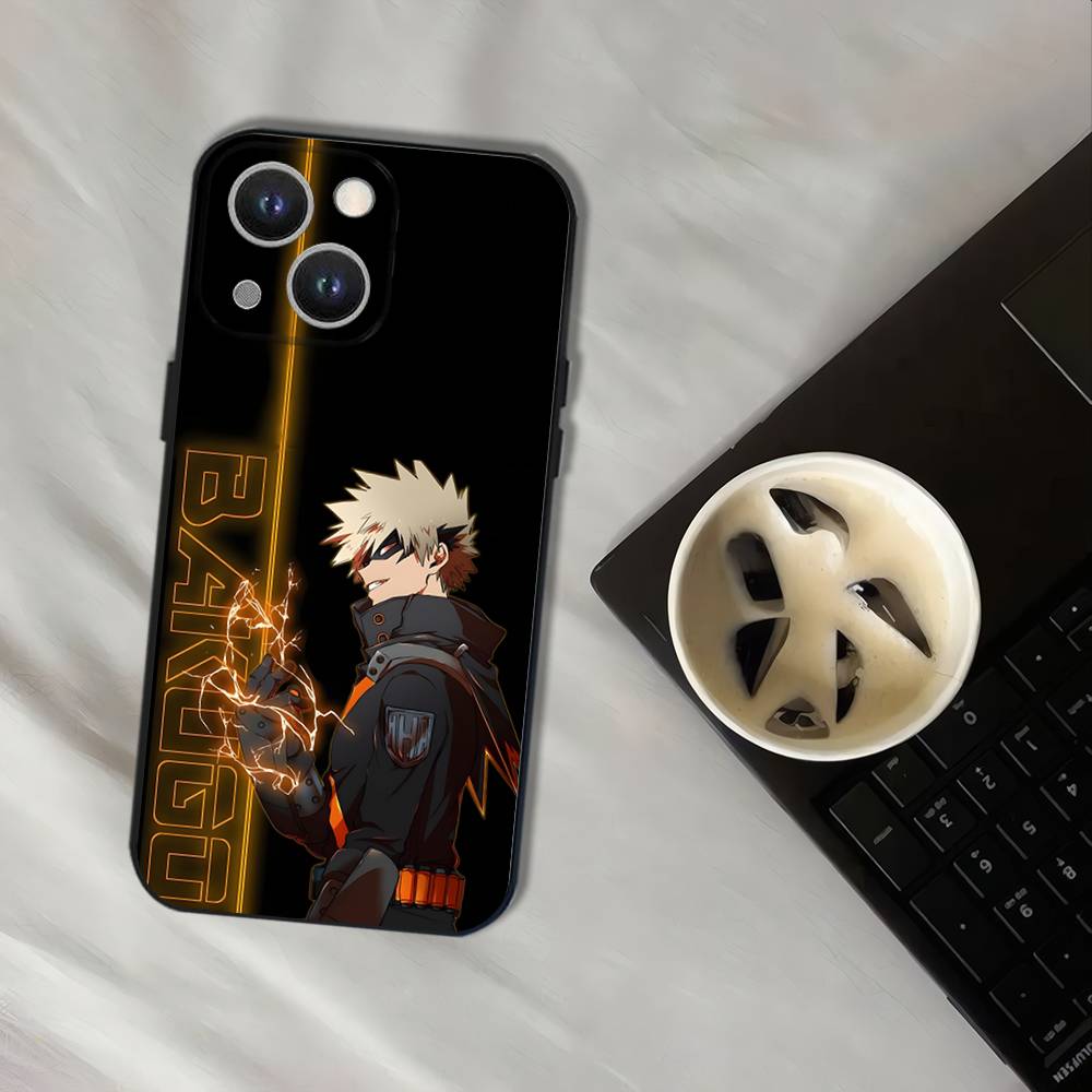 H-Hero Katsuki B-Bakugos Phone Case For iPhone 16,15,14,13,12,11,Pro,XS,Max,XR,Plus,E,SE4,Mini Black Soft Cover