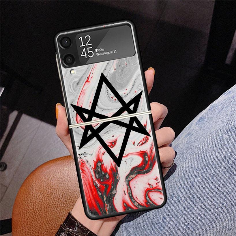 

BMTH B-Brings Me The HorizonS Phone Case For Samsung Z Flip 7 6 5 4 3 Galaxy ZFlip7 ZFlip6 ZFlip5 ZFlip4 ZFlip3 5G Print Cover Samsung Z Flip 6