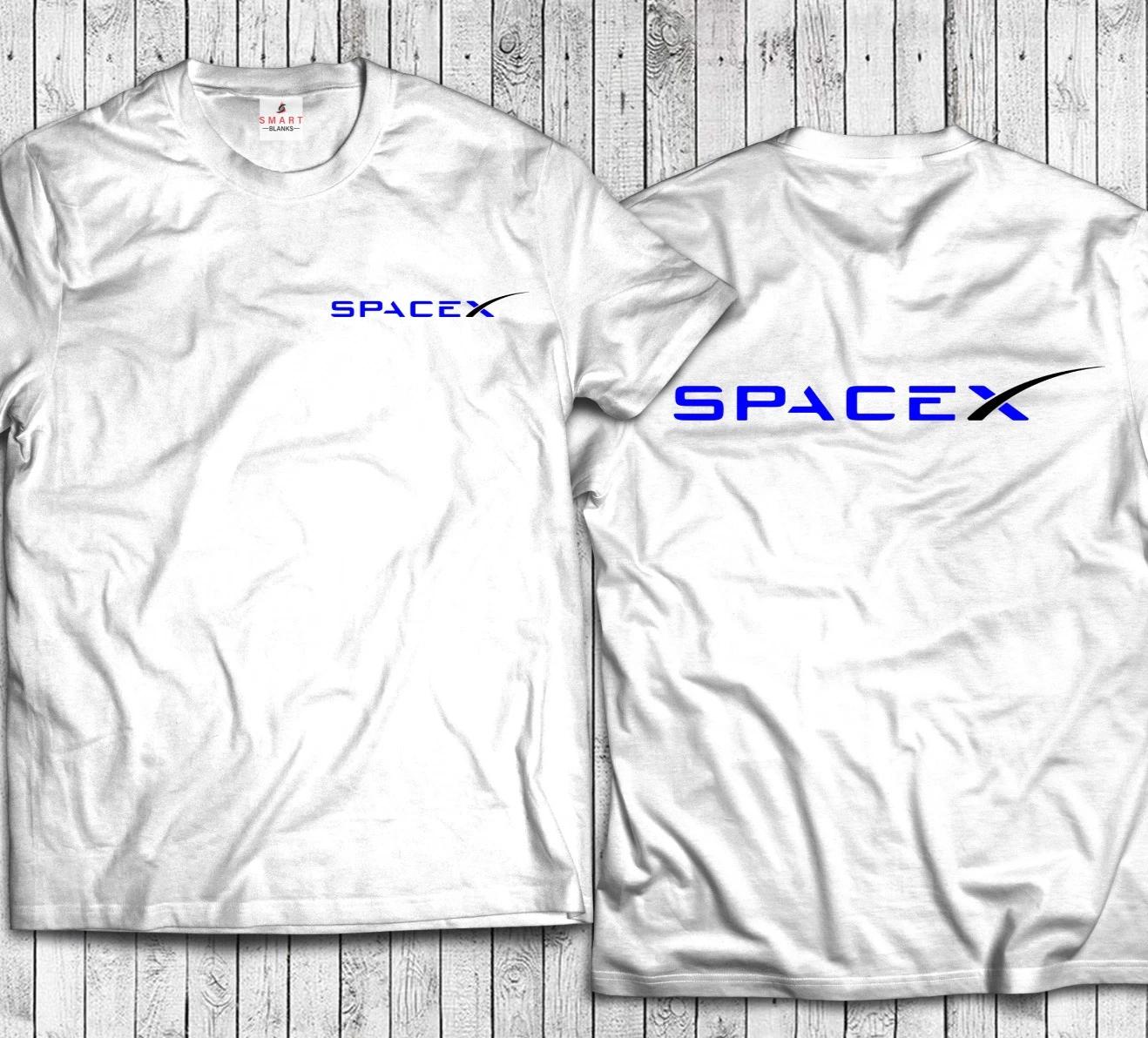 SpaceX Front and Back Print Shirt NASA Elon Musk Tesla Space X StarShip BFR XL