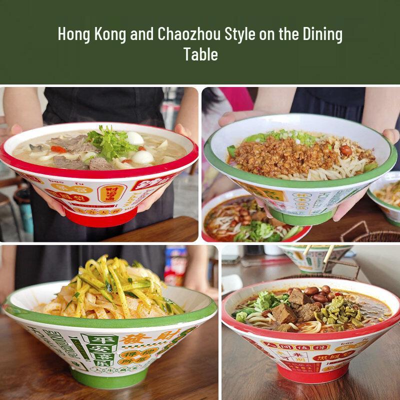 Driun A8 Hong Kong Style Tempered Melamine Noodle Bowl