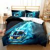 3D Print Cool Racing Car Drift Cars Bedding Set Single Twin Full Queen King Size Bed Set Adult Boys Bedroom Men Boys Gift