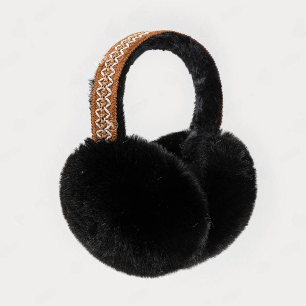 

Winter Warm Folding Ear Warmer Thickened Faux Fur Ear-Muffs For Women Men Outdoor чорний