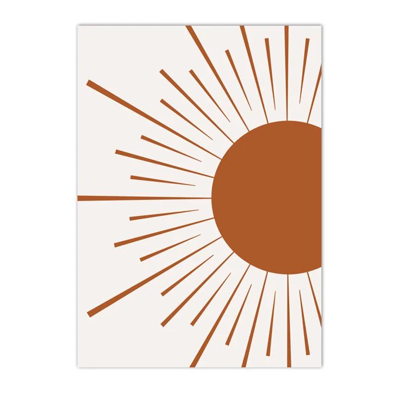 Boho Rainbow Cloud Moon Sun Heart Posters and Prints Nordic Nursery Wall Art Pictures Baby Kids Room Home Decor Canvas Painting