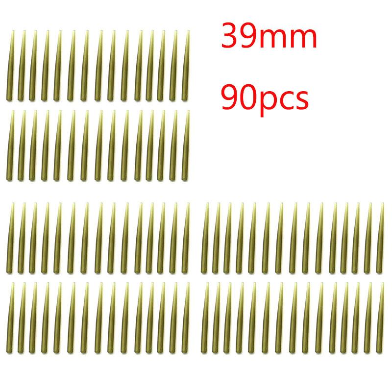 30/60/90 SZT. Akcesoria Karpiowe Rurki Antysplątaniowe Rurki do Haczyków Końcówki Ogonowe do Przyponów Karpiowych Przypon Włosowy Ronnie Rig Elementy Końcowe