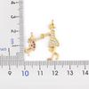 Nidin Exquisite Gold Plated Mom Daughter Necklace Girl Boy Pendant Chain Choker Cubic Zirconia Jewelry Mother's Day Gift