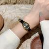Sunlifex Simple Temperament Square Round Watch Women'S Literary Retro Mori Belt Student Workplace Quartz Watch