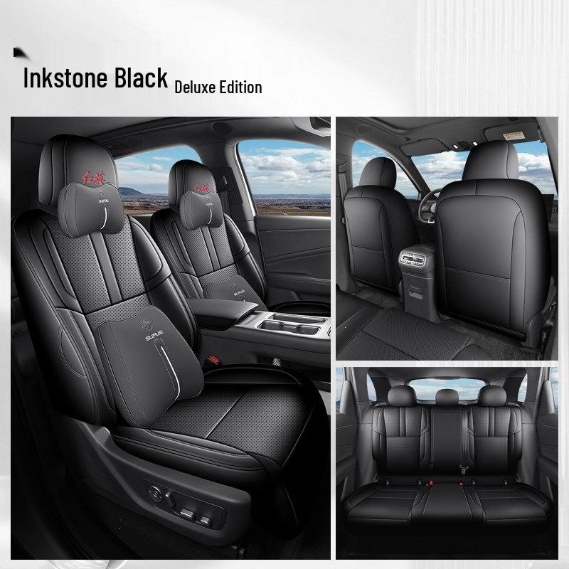 All-Season Leather Seat Covers for 26 Hongqi HS6 PHEV Models: Fully Enclosed, Universal Fit