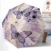 1pc Butterfly WatercolorAutomatic Open/close Umbrella, 8-Rib Sturdy Structure, Portable Travel Umbrella, Parties, Everyday Usec44