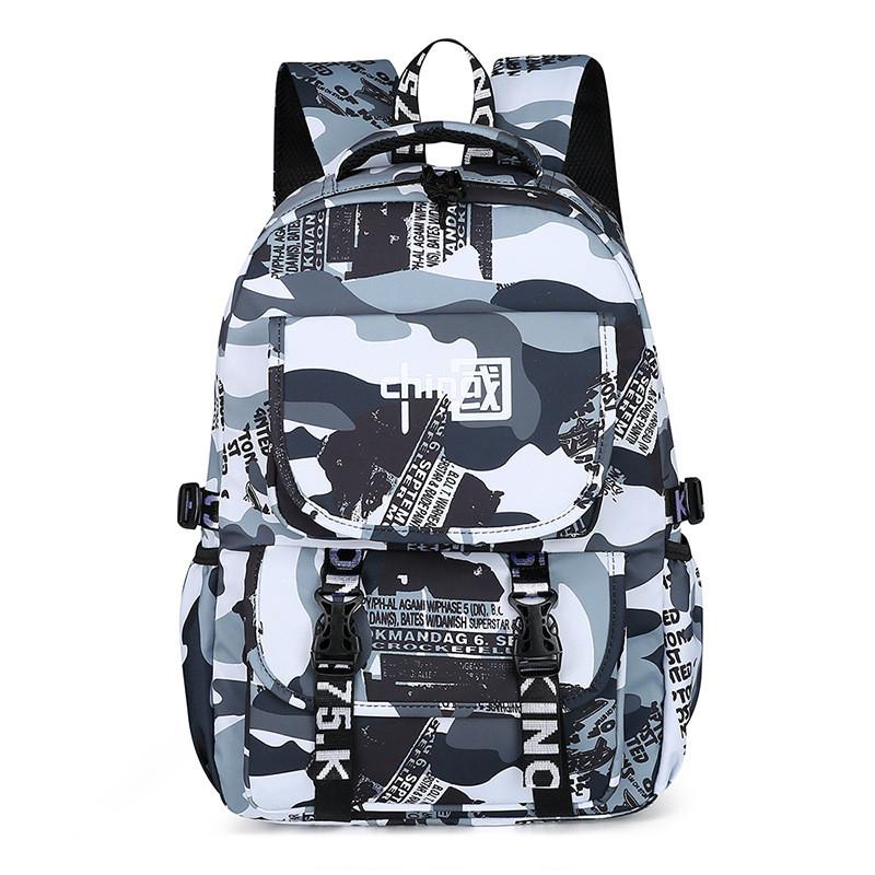Stylish Pattern Chinese Boys Backpack With Large Storage For Activities Daily
