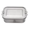 Camping Bento Box Titanium Bento Box Outdoor 800ml Lunch Box Rectangle Food Storage Container