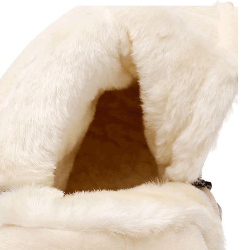 Men'S Winter Boots Warm Snow Boots For Men Women Thick Plush Mid-Calf Boots Non-Slip Waterproof Outdoor Hiking Boots -40℃