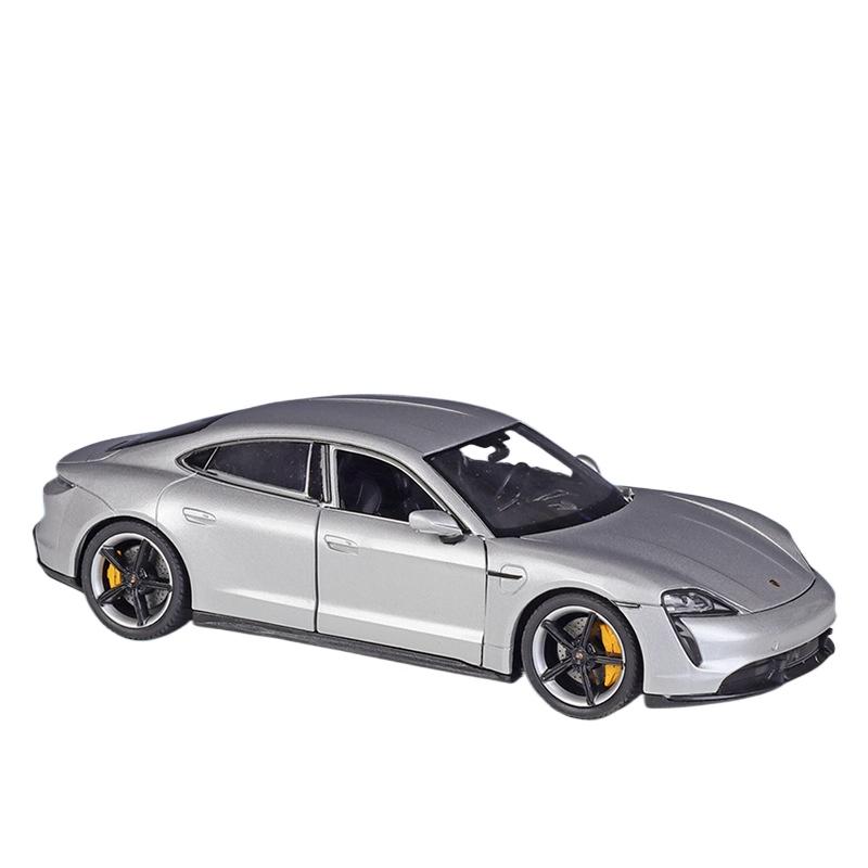 Welly 1/24 Porsche Taycan Turbo S Legering Sportsbil Modell Støpte Metall Nye Energikjøretøyer Bilmodell Simulering Leker til Barn Gaver