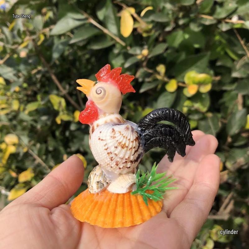Conch Ornament: Zodiac Animals Toy & Tourist Souvenir Shell Handicraft for Home Decor