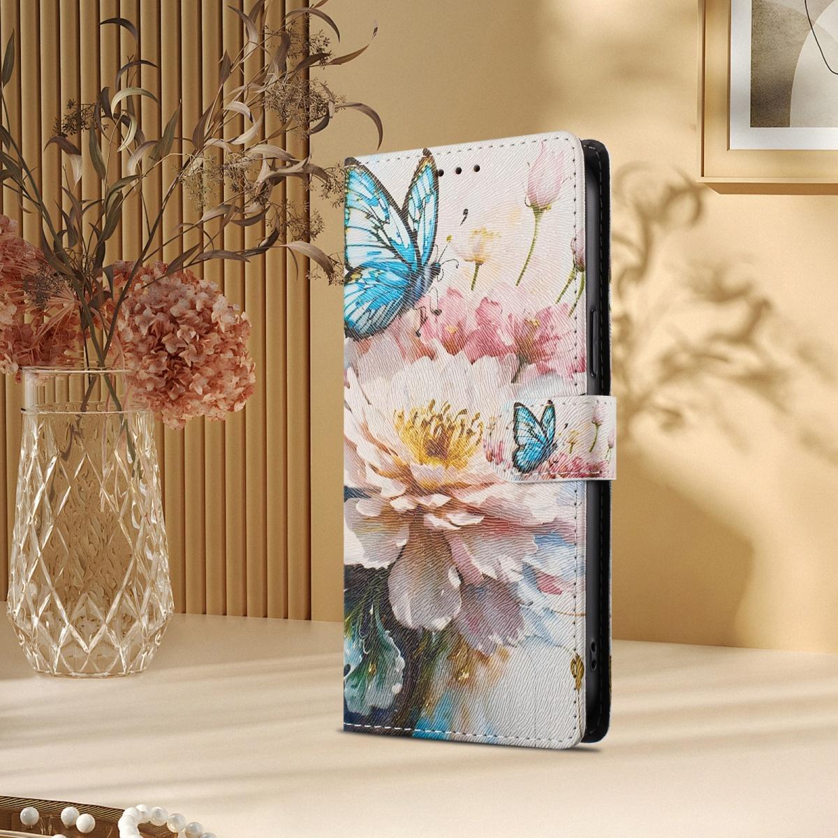 

Cute Cat Butterfly Flower Painting Leather Flip Case For Oppo A5 A5 Pro A5X A3 A3 Pro A3X A5M Wallet Card Stand Phone Book Cover For OPPO A5 4G 2025