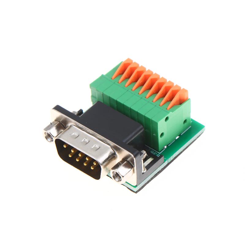 

DB9 Male Female To RS485 RS422 9Pin Solderless Quick Connect Terminal Adapter Connector DB9 Welding-free Head Joint Adapter