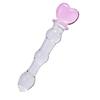 Heart Secret Key Glass Massage Wand - Female Anal & Vaginal Masturbation Device