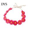 Children Stage Performance Headband Daisy/Sunflower Wreath for Women Girls, Adjustable Floral Crown Cute Macaron Color Flower Beach Vacation