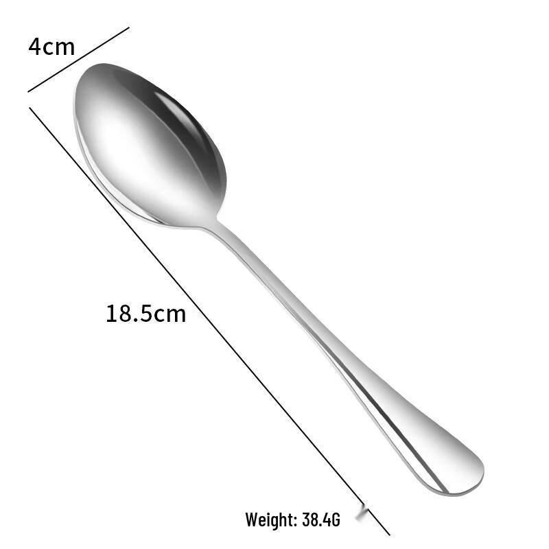 ZISIZ 304 Stainless Steel Dessert Spoons Set