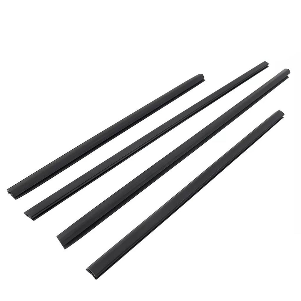 4pcs Door Belt Weatherstrip Molding Seal For Honda Fit Jazz 2008-2013