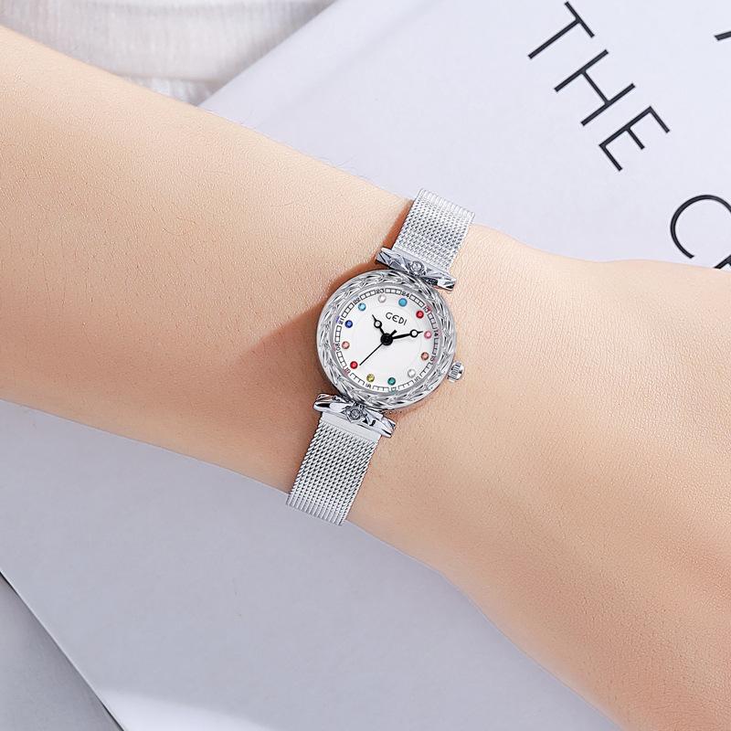 Niche Light Luxury Constellation Stone Woman Watch, High-End Engraving Case, Fashion Watch, Women'S Waterproof Quartz Watch