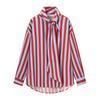 European and American Style, New Women's Clothing, Foreign Style, Fashionable, Fashionable, Versatile, Striped Long-sleeved Shirt