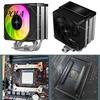 Easy Installation CPU Cooler Cooling Fan for LGA 1700/1200/115X AM4/AM5 5V ARGB 4Pin PWM Quiet Computer Large Air Flow Desktop Chassis Case