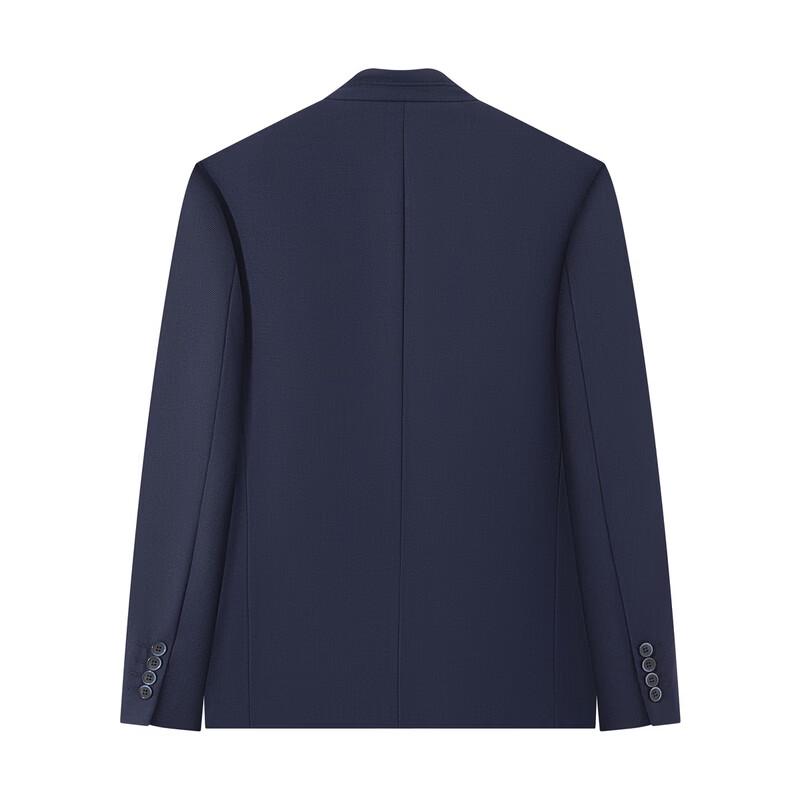 Seven Men's Mandarin Collar Wool Blend Business Suit Jacket
